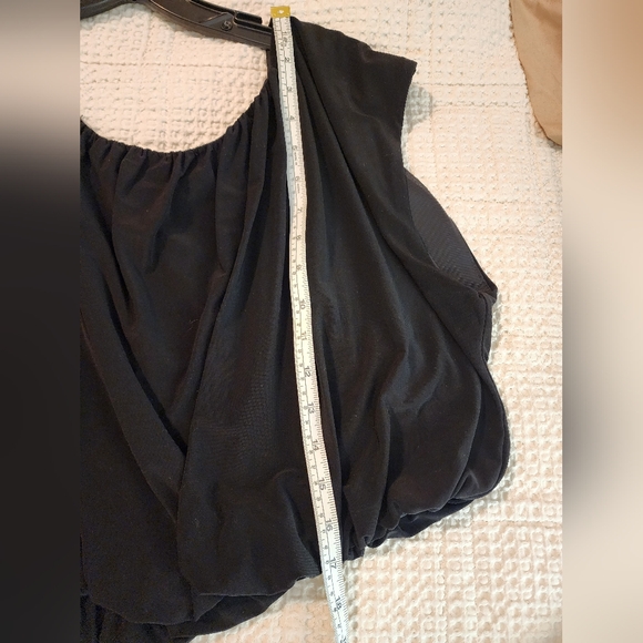 Ramy Brook NWT Black Women's Pleated Bubble Top $250 Size XXL Club Party - Picture 9 of 9